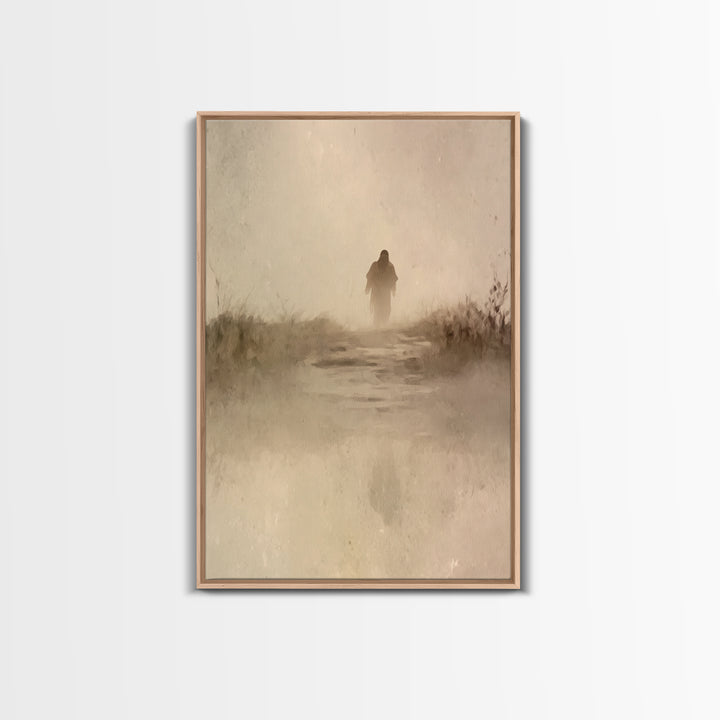 Dawn Of Faith – Framed Canvas Print – Christian Art Canvas – Christian Wall Art – Jesus Painting – Modern Christian Art – Christian Gift