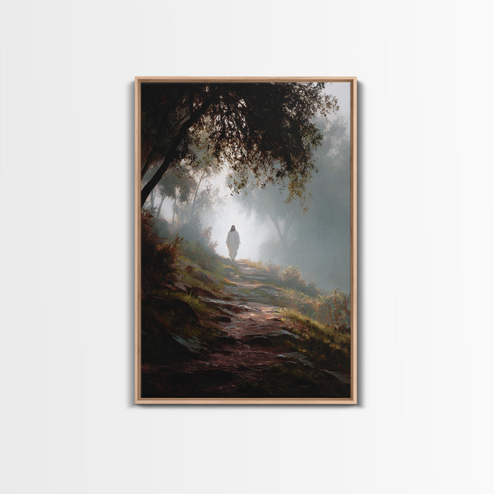 Autumn Blessing – Framed Canvas Print – Jesus Painting – Christian Art Canvas – Christian Wall Art – Subtle Christian Art – Christian Decor