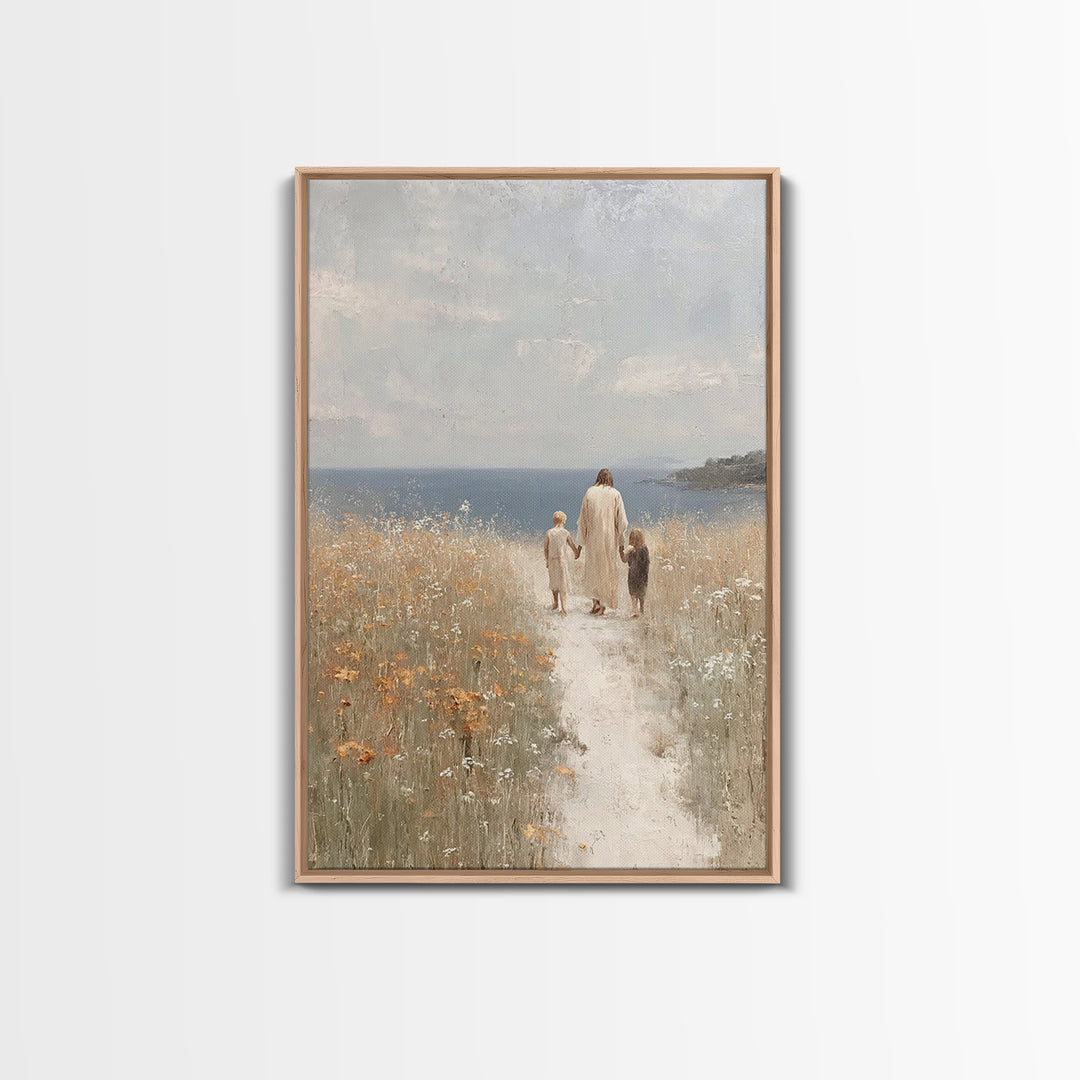 Horizon Of Comfort | Framed Canvas Print | Christian Wall Art | Jesus Art Canvas | Modern Christian Art | Christian Gift | Christian Art Pa