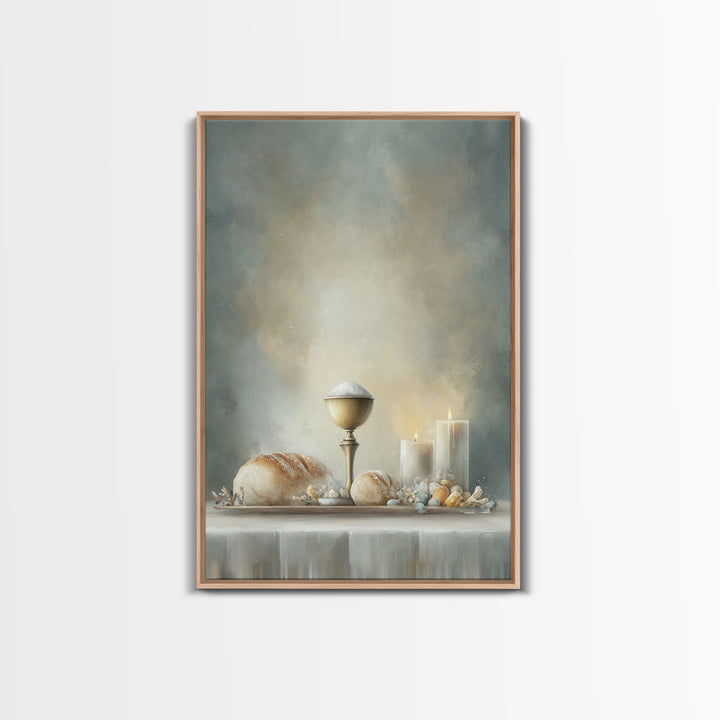 Table Of Grace – Framed Canvas Print – Christian Art Canvas – Christian Wall Art – Large Christian Art – Christian Decor For Home