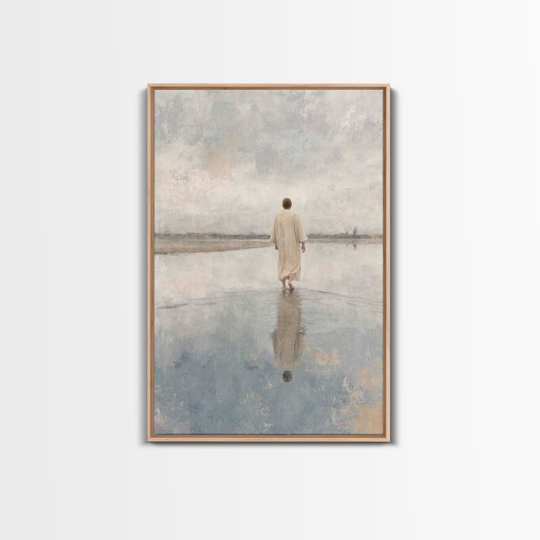 Desert Promise | Framed Canvas Print | Christian Art Canvas | Christian Wall Art | Jesus Painting | Subtle Christian Art