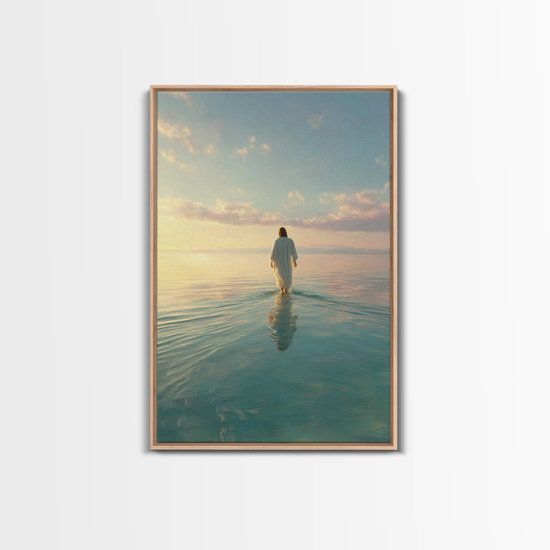 Morning Glory - Framed Canvas Print - Christian Wall Art - Christian Art Canvas - Jesus Painting - Modern Christian Art