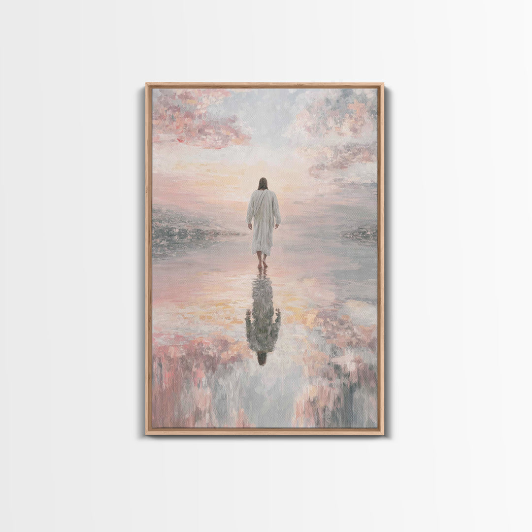 Radiant Horizon - Framed Canvas Print - Jesus Painting - Christian Art Canvas - Christian Wall Art - Christian Christmas Art