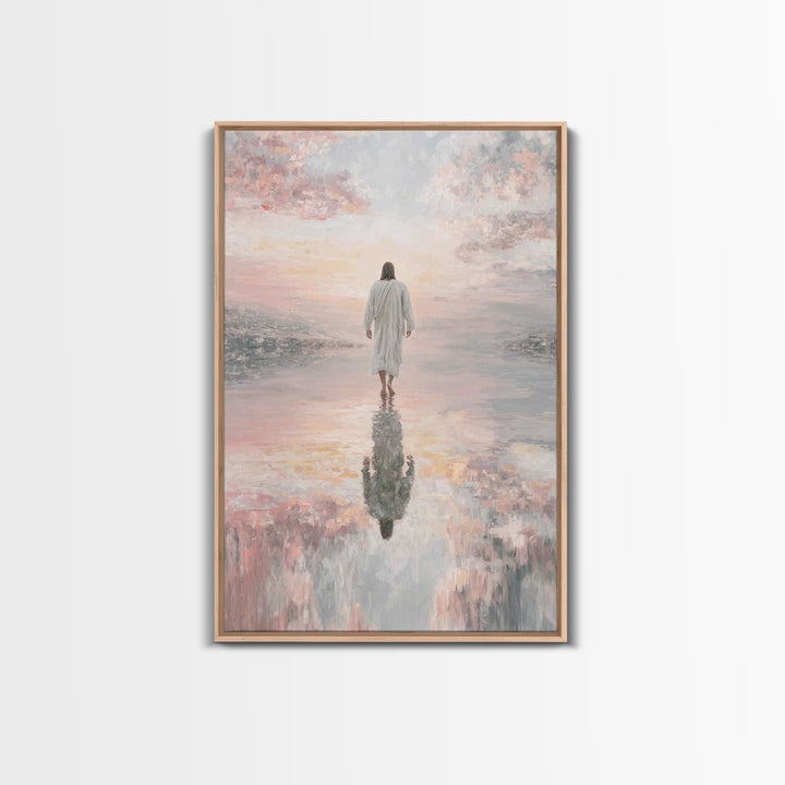 Radiant Horizon - Framed Canvas Print - Jesus Painting - Christian Art Canvas - Christian Wall Art - Christian Christmas Art