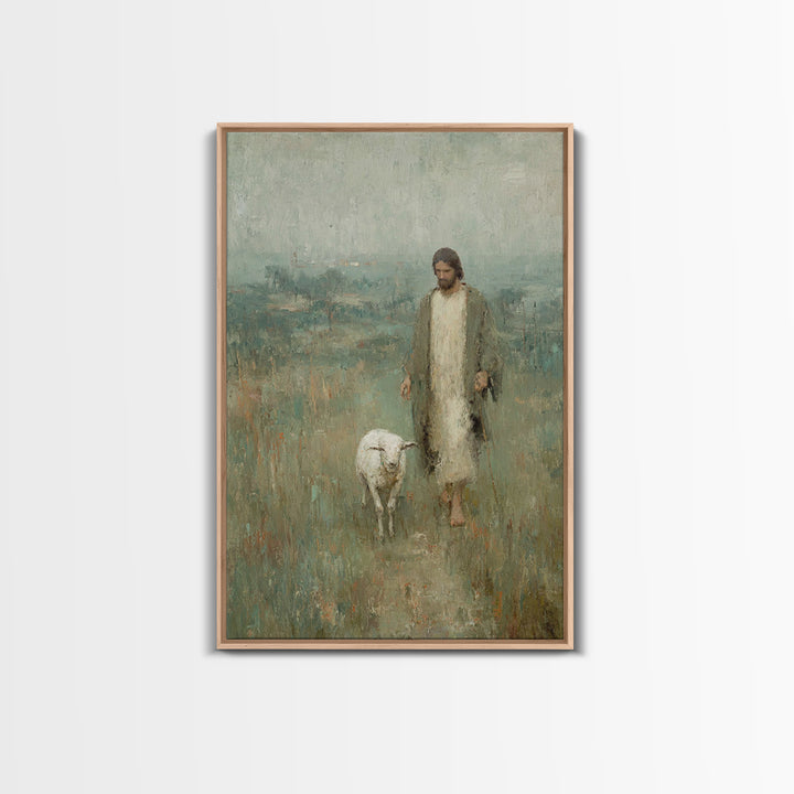 Path Of Mercy – Framed Canvas Print – Christian Art Canvas – Vintage Christian Art – Jesus Painting – Christian Wall Art – Christian Gift