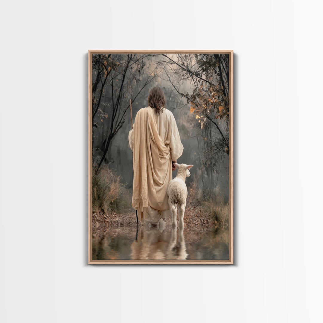 Quiet Covenant – Framed Canvas Print – Christian Art Canvas – Christian Wall Art – Jesus Painting – Subtle Christian Art – Christian Decor