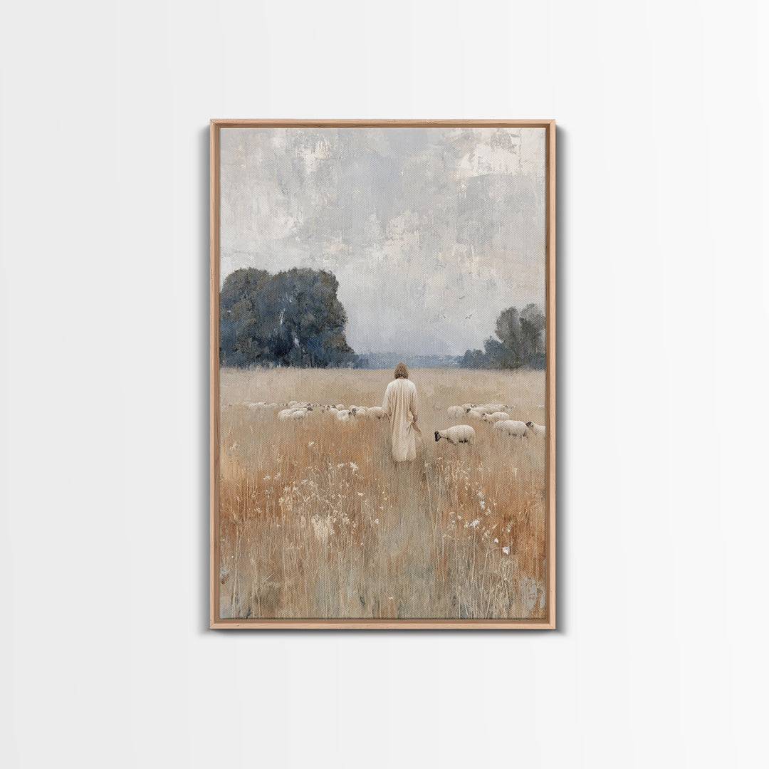 Dawn Of Mercy | Framed Canvas Print | Christian Art Canvas | Jesus Painting | Christian Wall Art | Christian Christmas Art | Christian Deco