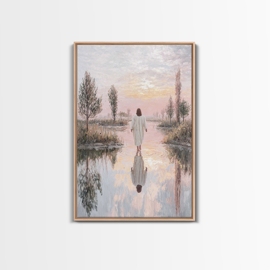 Path Of Renewal – Framed Canvas Print – Christian Wall Art – Jesus Art Print – Christian Art Canvas – Modern Christian Art – Christian Gift