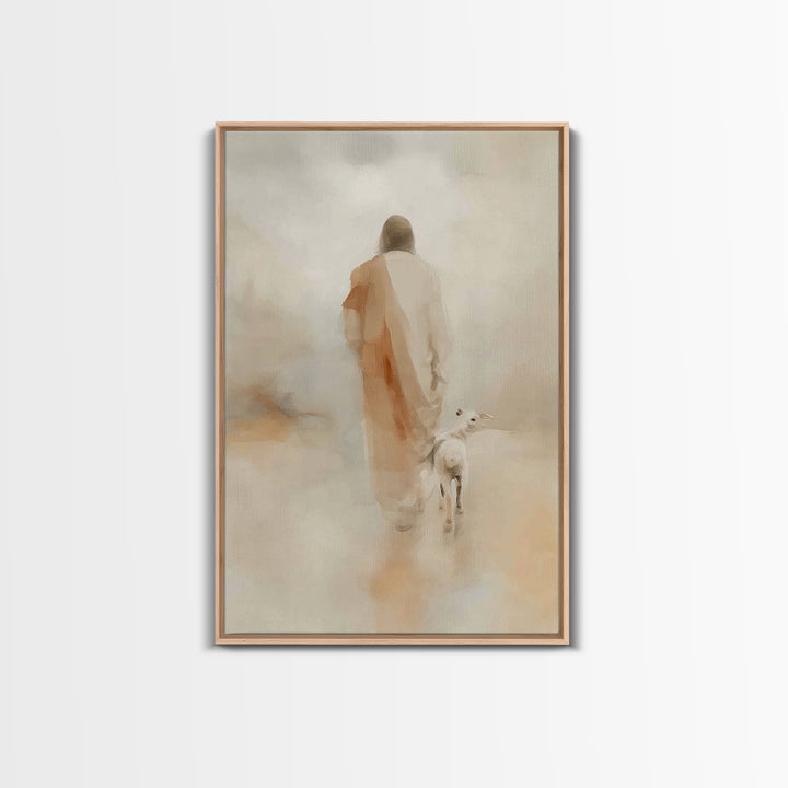 Gentle Dawn Light | Framed Canvas Print | Christian Art Canvas | Jesus Painting | Christian Wall Art | Christian Christmas Art | Christian