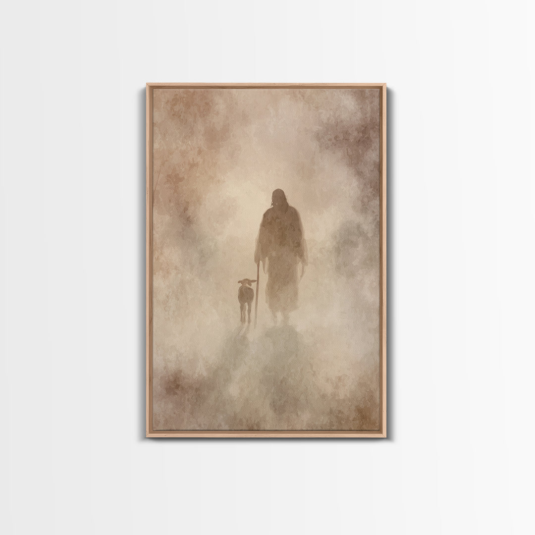 Dusty Road Faith | Framed Canvas Print | Christian Art Canvas | Christian Art | Christian Wall Art | Jesus Painting | Christian Christmas A