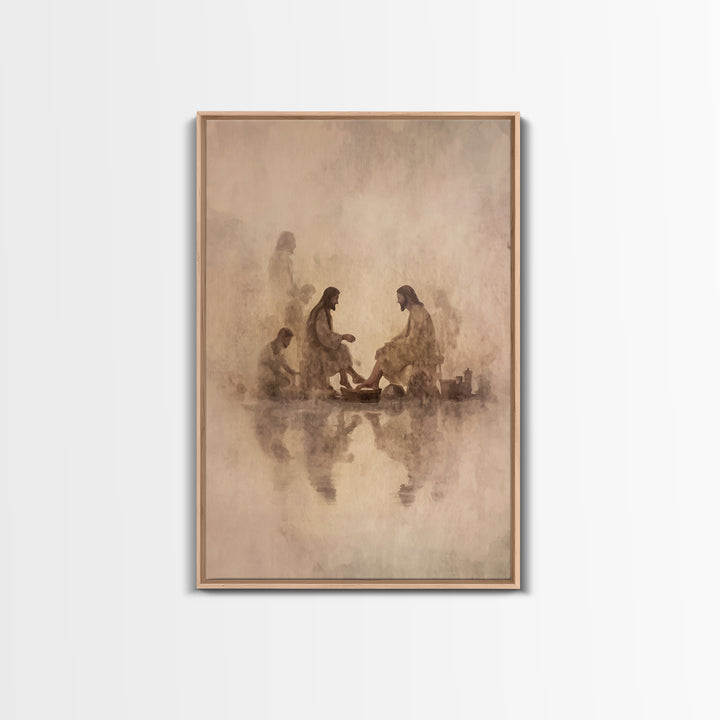 Wellspring Of Mercy, Framed Canvas Print, Christian Wall Art, Jesus Painting Canvas, Christian Art Canvas, Christian Decor For Home, Modern