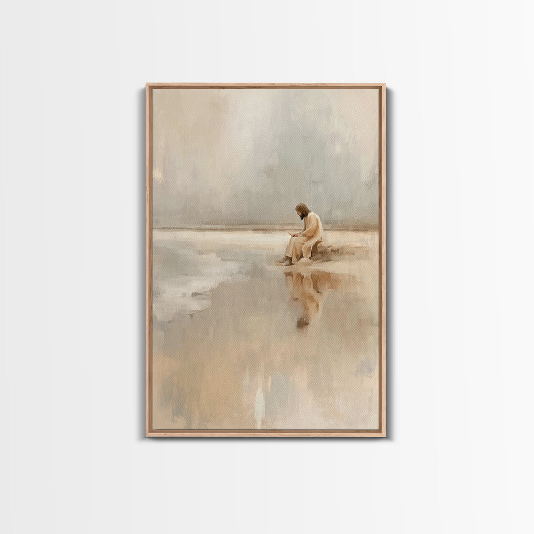 Garden Of Blessing | Framed Canvas Print | Christian Wall Art | Jesus Painting Canvas | Christian Art Canvas | Christian Christmas Art | Ch