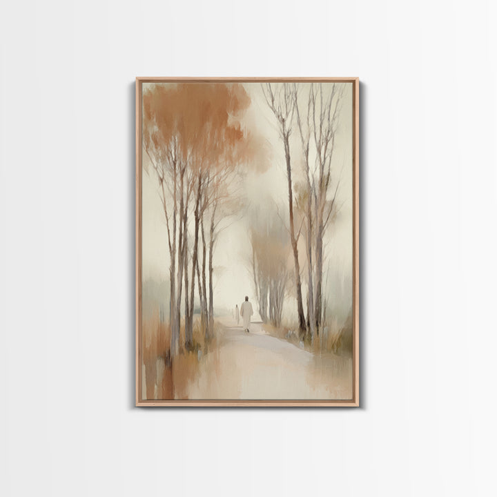 Autumn Journey – Framed Canvas Print – Christian Art – Christian Wall Art – Subtle Christian Art – Christian Art Canvas – Christian Gift