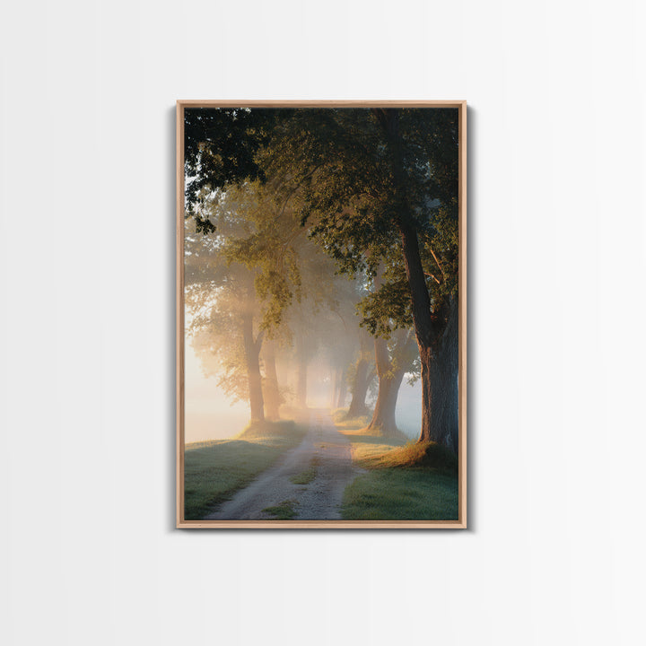 Golden Way – Framed Canvas Print – Christian Art Canvas – Christian Wall Art – Christian Painting – Christian Decor – Christian Art Print