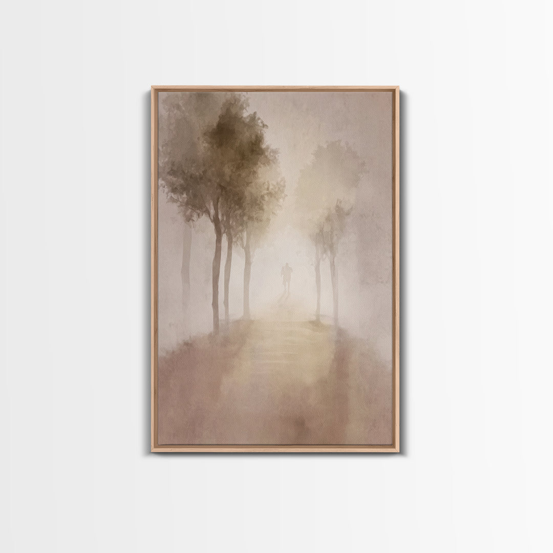 Silent Pilgrimage – Framed Canvas Print – Christian Wall Art – Christian Art Canvas – Abstract Christian Art – Christian Art – Christian Gi