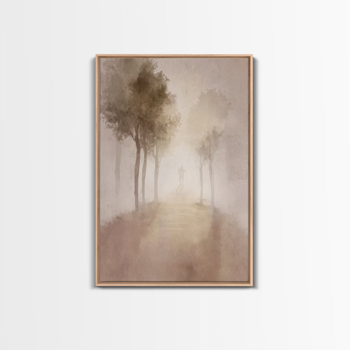 Silent Pilgrimage – Framed Canvas Print – Christian Wall Art – Christian Art Canvas – Abstract Christian Art – Christian Art – Christian Gi