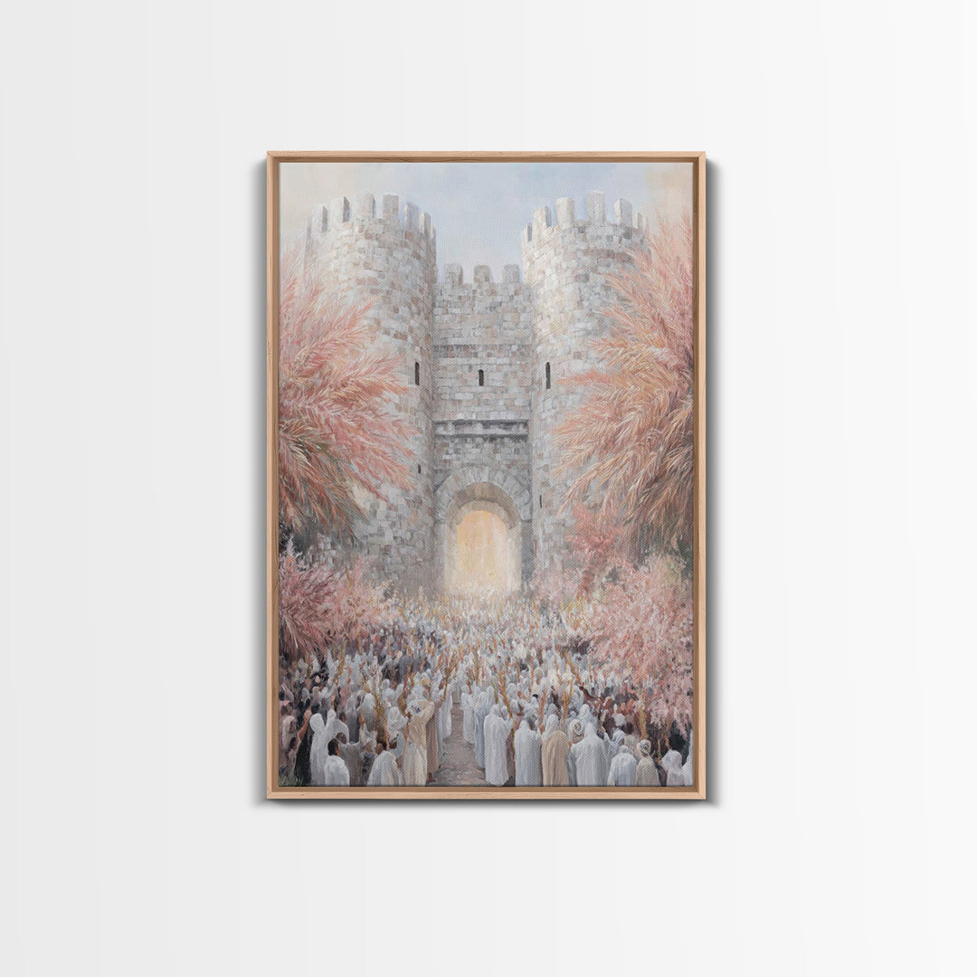 Gate Of Glory, Framed Canvas Print, Christian Wall Art, Christian Art Print, Moody Christian Art, Christian Paintings