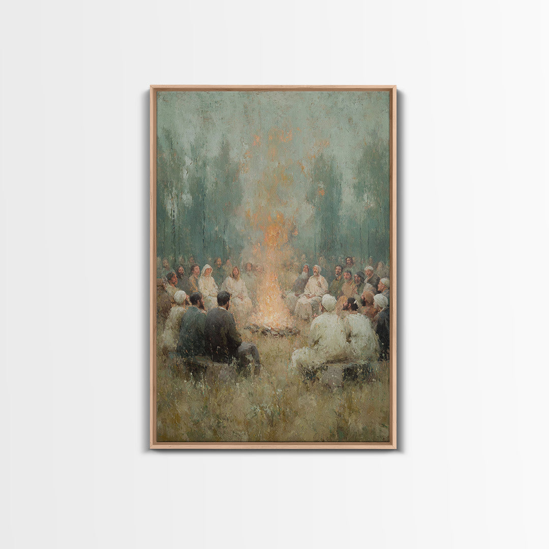 Robe Of Light – Framed Canvas Print – Christian Wall Art – Christian Art Canvas – Christian Painting – Modern Christian Art – Subtle Christ