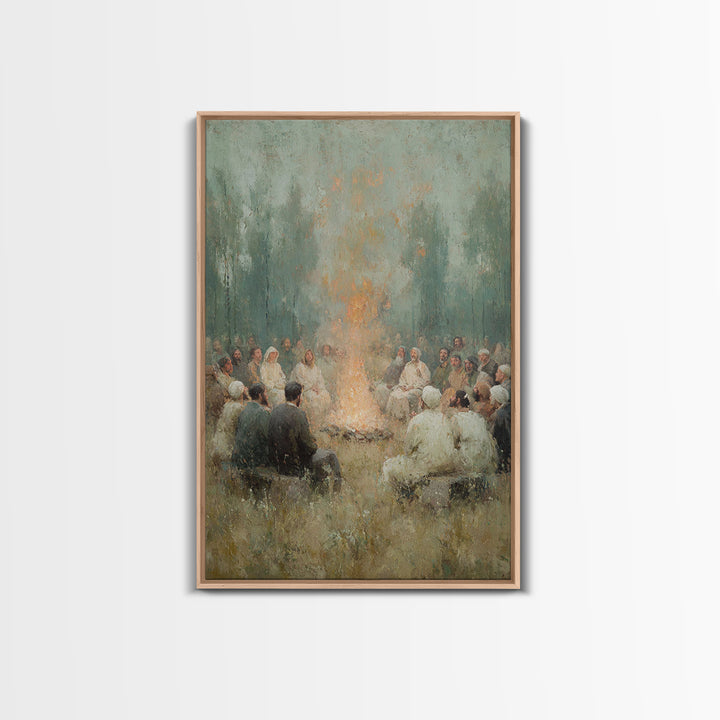 Robe Of Light – Framed Canvas Print – Christian Wall Art – Christian Art Canvas – Christian Painting – Modern Christian Art – Subtle Christ