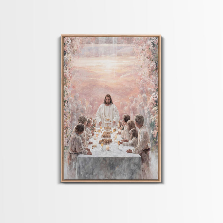 Heavenly Feast – Framed Canvas Print – Christian Wall Art – Christian Art Canvas – Christian Art – Jesus Painting – Christian Gift Ideas