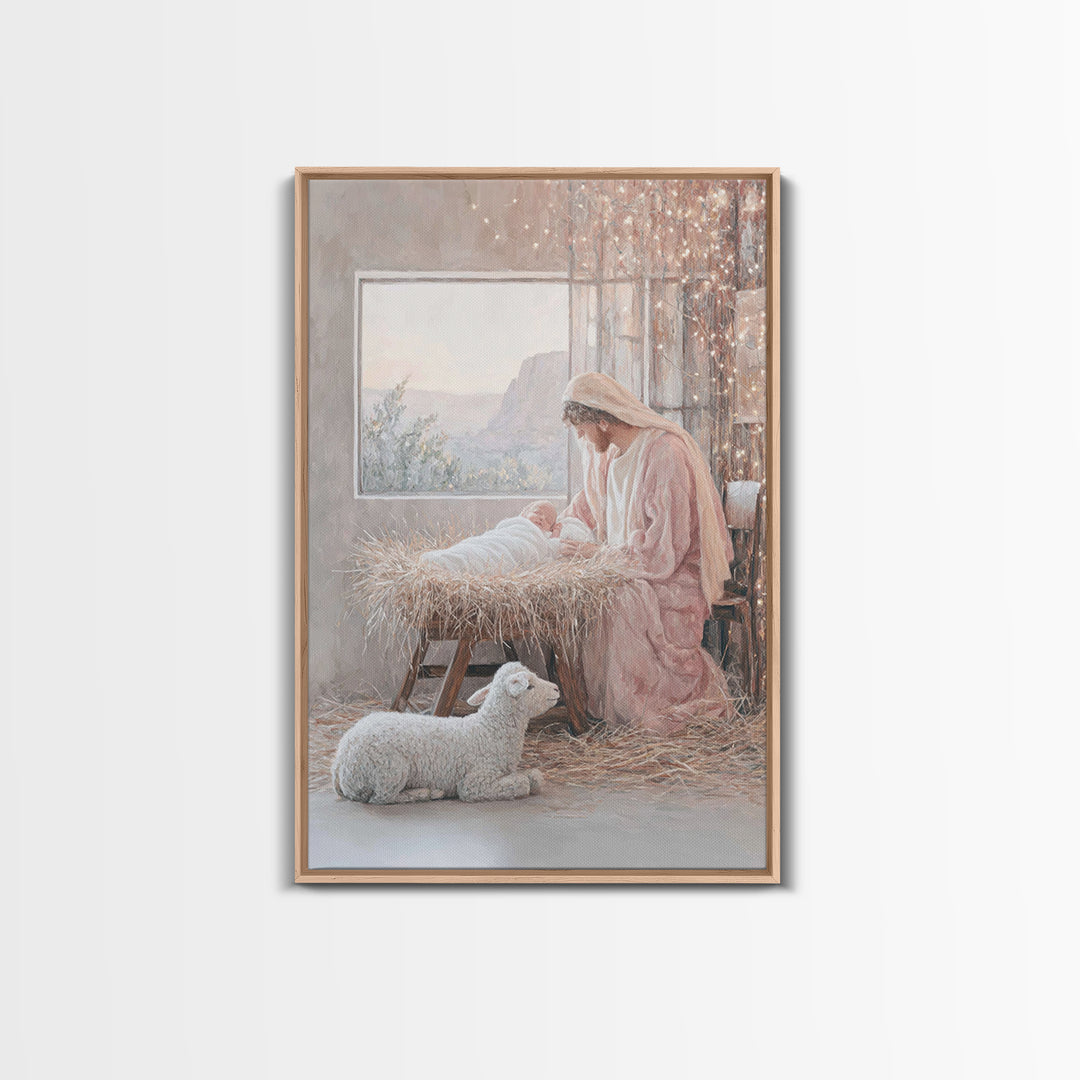 Morning Star Promise – Framed Canvas Print – Christian Art Canvas – Christmas Art – Christian Gift – Christian Wall Art – Large Christian P