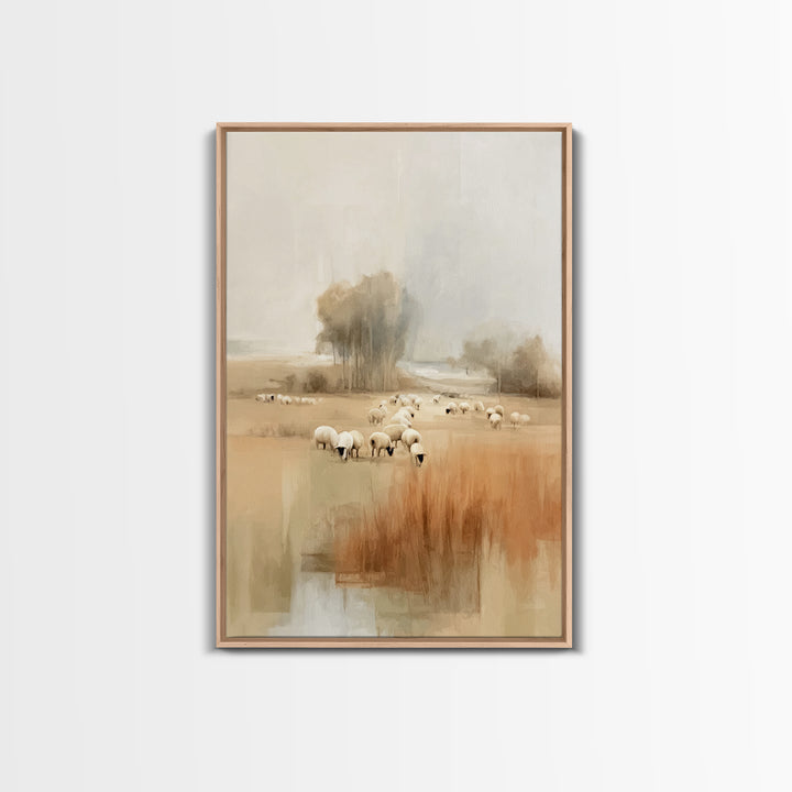 Fields Of Mercy – Framed Canvas Print – Christian Art Canvas – Subtle Christian Art – Christmas Art – Christian Wall Art – Christian Gift I