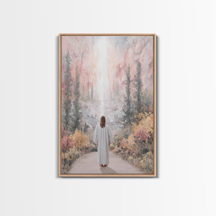 Celestial Path – Framed Canvas Print – Christian Wall Art – Jesus Painting – Christian Art Canvas – Christmas Art – Christian Decor