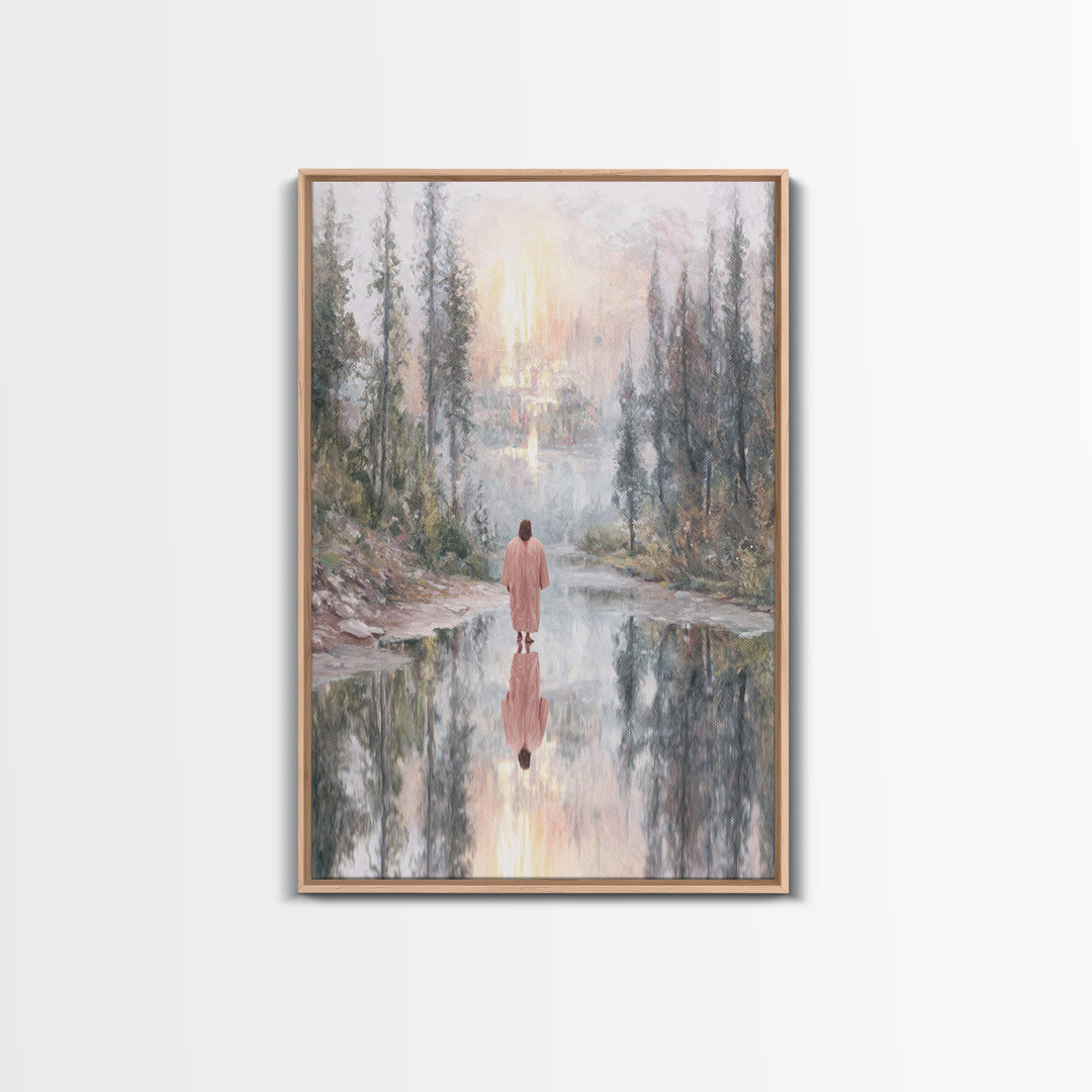 Eternal Light – Framed Canvas Print – Christian Art Work – Jesus Canvas Art – Subtle Christian Art – Christian Christmas Art – Christian De