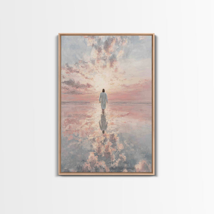Heavenlit Passage – Framed Canvas Print – Christian Wall Art – Christian Art Canvas – Modern Christian Art – Subtle Christian Art – Christi