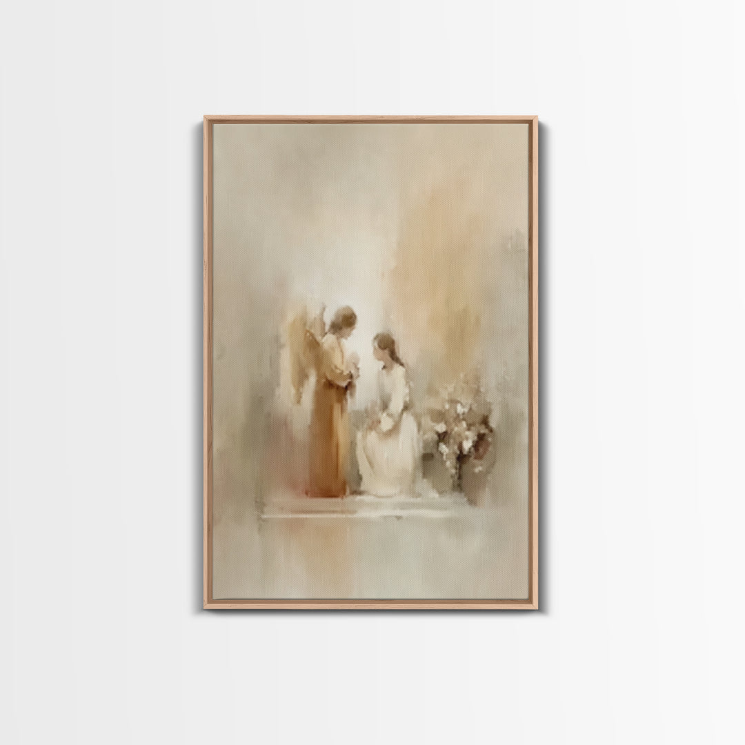 Garden Of Grace – Framed Canvas Print – Christian Art Canvas – Christian Wall Art – Christmas Art – Christian Decor – Christian Art