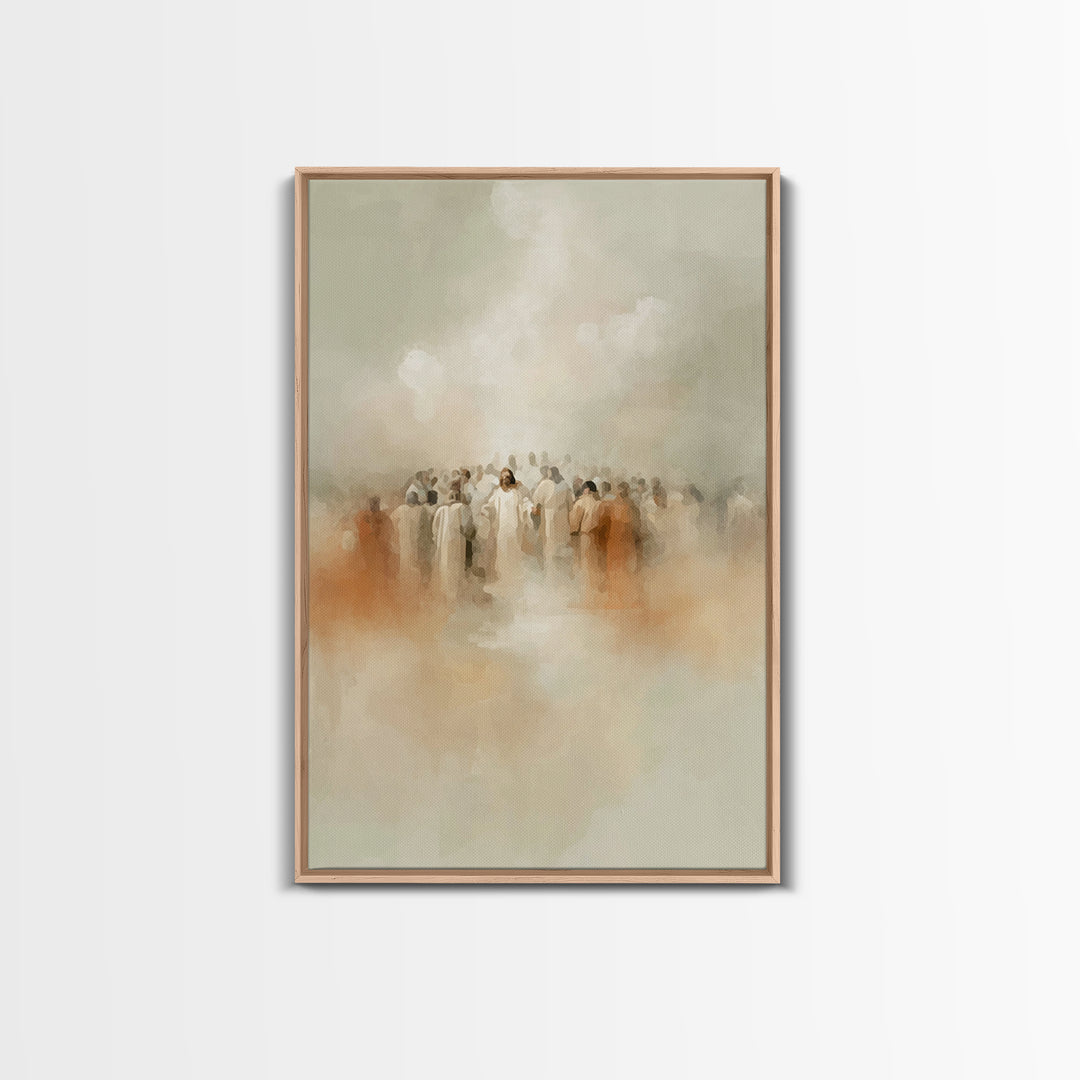Eternal Gathering – Framed Canvas Print – Christian Art – Christian Wall Art – Subtle Christian Art – Christian Art Work – Christian Gift I