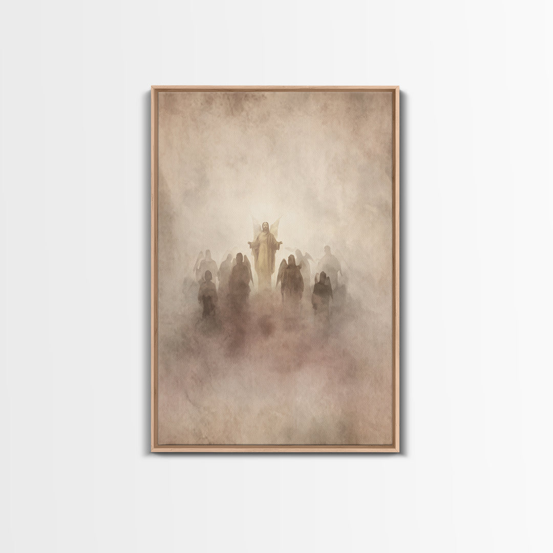 Angel Host Glory | Framed Canvas Print | Christian Art Canvas | Christian Wall Art | Christian Decoration | Christian Art Painting | Christ