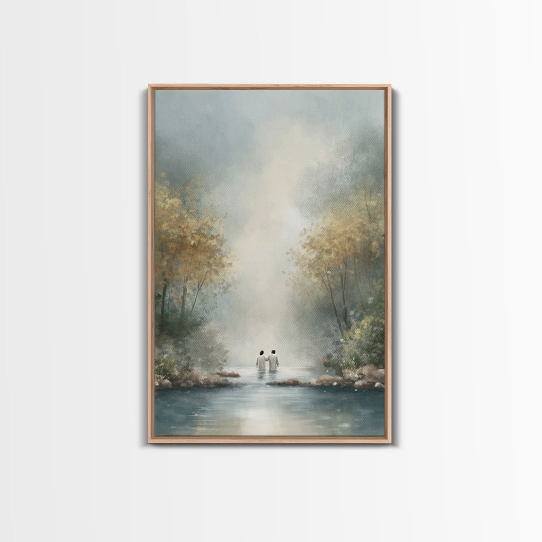 Child Of Peace | Framed Canvas Print | Christian Art Canvas | Christian Wall Art | Jesus Painting | Modern Christian Art | Christian Decor