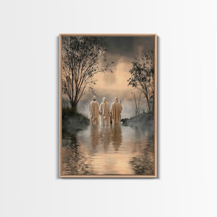 Twilight Disciples – Framed Canvas Print – Christian Art – Christian Paintings – Moody Christian Art – Christian Art Canvas – Christian Gif
