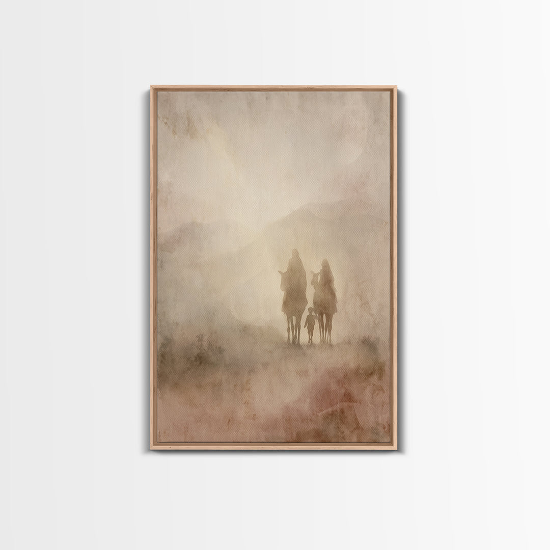 Heavenward Steps | Framed Canvas Print | Christian Art Canvas | Christian Wall Art | Jesus Painting | Christian Christmas Art | Christmas A