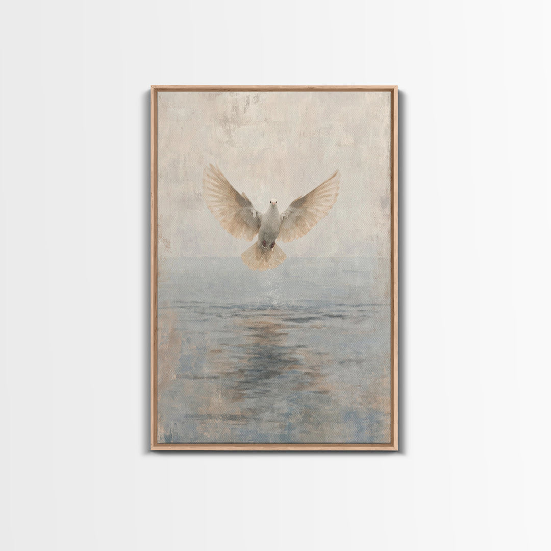Water Of Spirit – Framed Canvas Print – Christian Wall Art – Christian Art Canvas – Christian Art Painting – Christian Decor – Christian Gi
