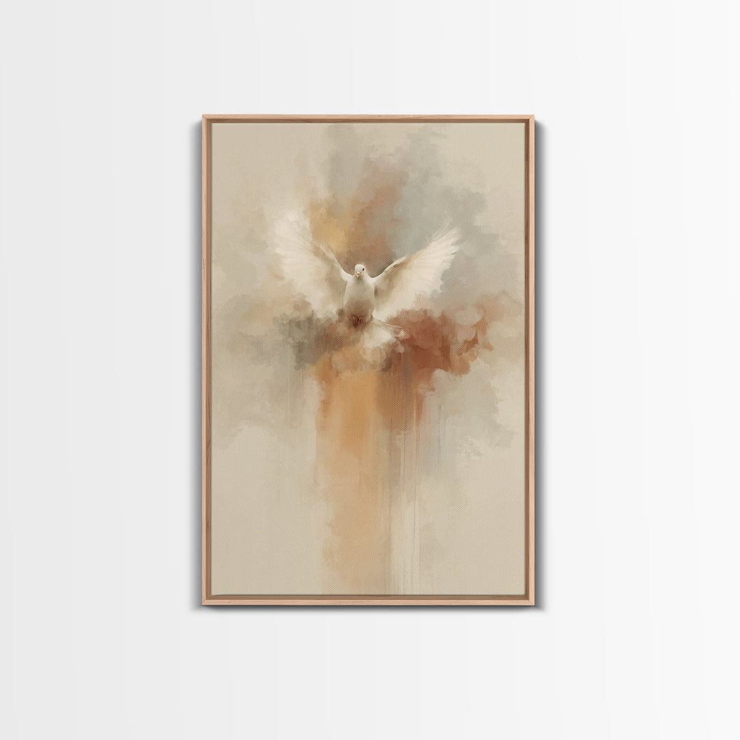 Radiant Spirit Flight | Framed Canvas Print | Christian Art Canvas | Christian Wall Art | Christian Decor | Christian Christmas Art | Chris