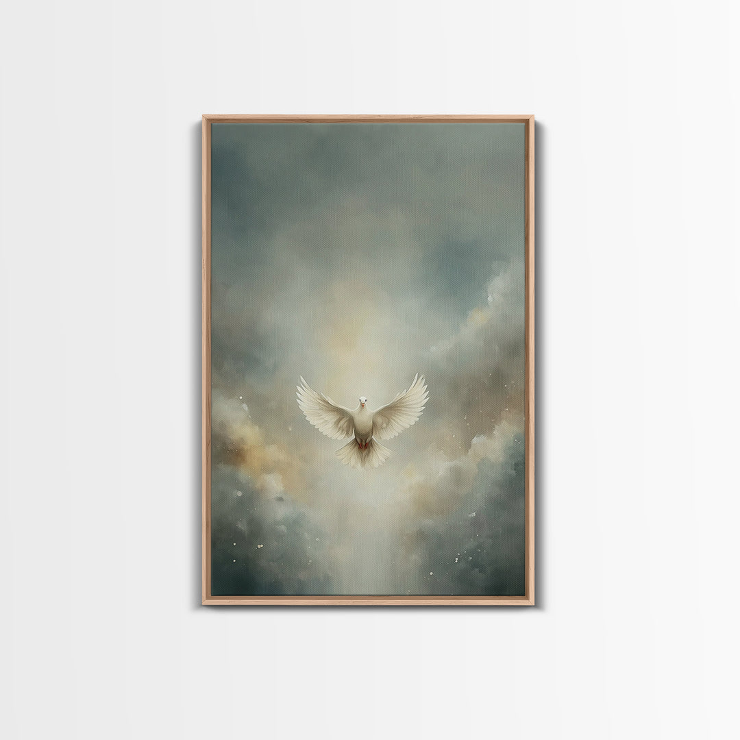 Glory In The Clouds – Framed Canvas Print – Christian Art – Christian Decor – Christian Wall Art – Christian Art Canvas – Christian Christm