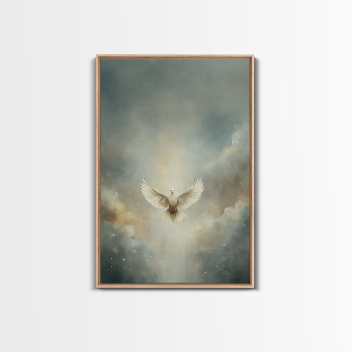 Glory In The Clouds – Framed Canvas Print – Christian Art – Christian Decor – Christian Wall Art – Christian Art Canvas – Christian Christm