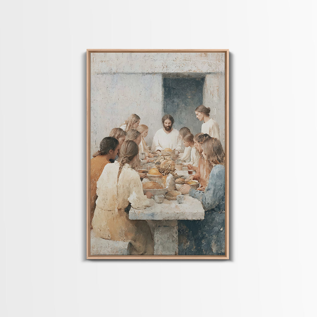 Veil Of The Spirit | Framed Canvas Print | Christian Art | Christian Art Canvas | Christian Wall Art | Christian Christmas Art | Christian