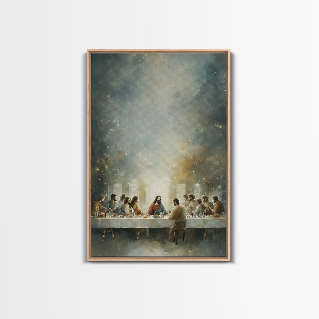 Eternal Light – Framed Canvas Print – Christian Art – Jesus Painting – Christian Wall Art – Christian Christmas Art – Christian Art Canvas