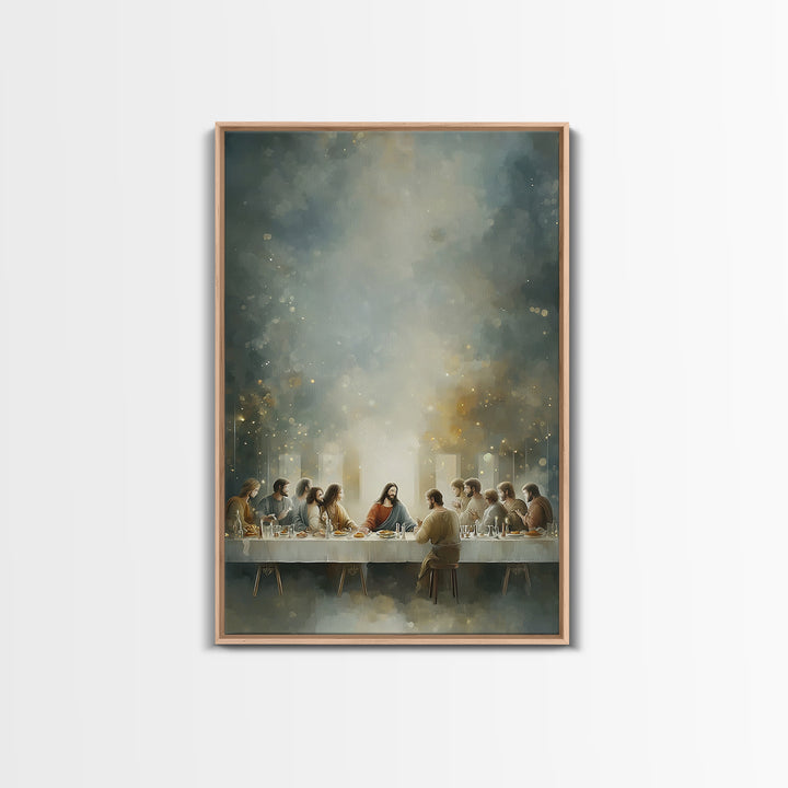 Eternal Light – Framed Canvas Print – Christian Art – Jesus Painting – Christian Wall Art – Christian Christmas Art – Christian Art Canvas
