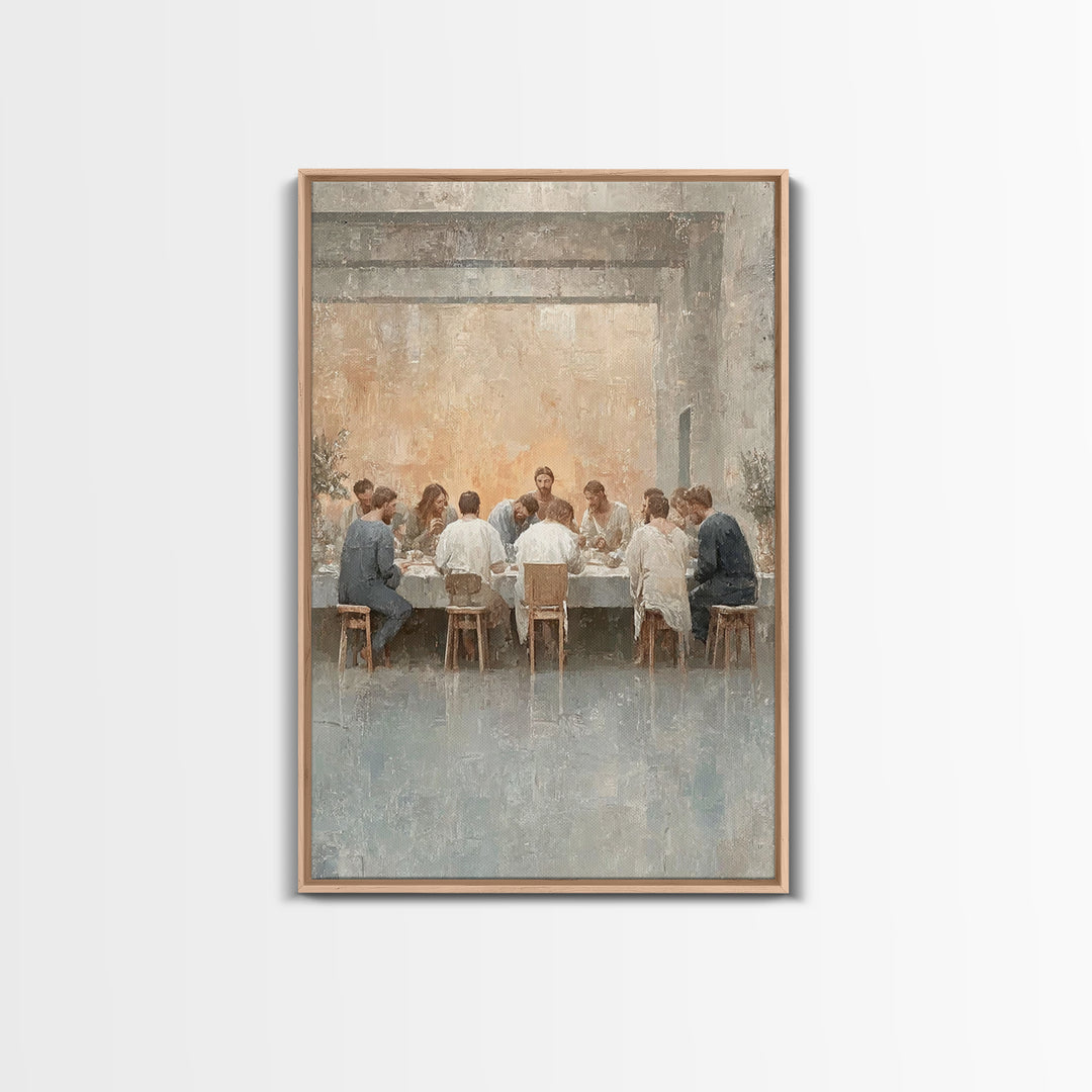 Lasting Promise – Framed Canvas Print – Jesus Painting – Christian Art Canvas – Christian Wall Art – Christmas Art – Christian Decor – Larg