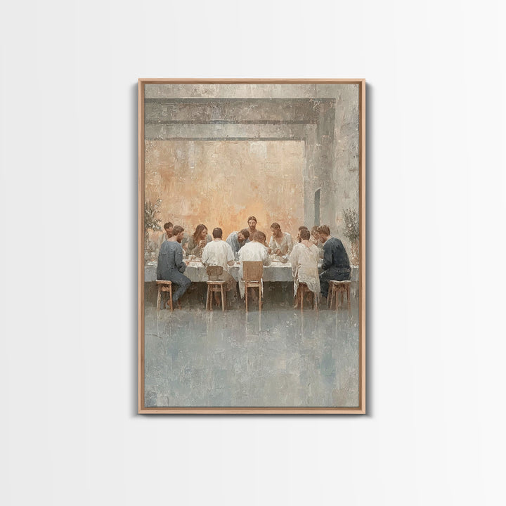 Lasting Promise – Framed Canvas Print – Jesus Painting – Christian Art Canvas – Christian Wall Art – Christmas Art – Christian Decor – Larg