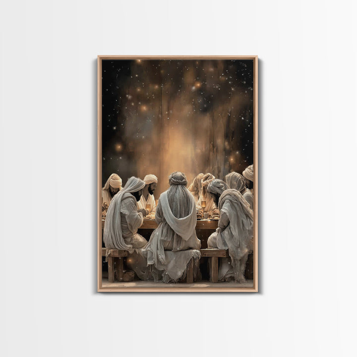 Sacred Illumination – Framed Canvas Print – Christian Art Canvas – Christian Painting – Jesus Wall Art – Christmas Art – Christian Decor –