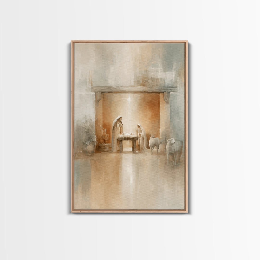 Bethlehem Wonder | Framed Canvas Print | Christian Christmas Art | Christmas Art | Christian Art Canvas | Christian Wall Art | Christian De