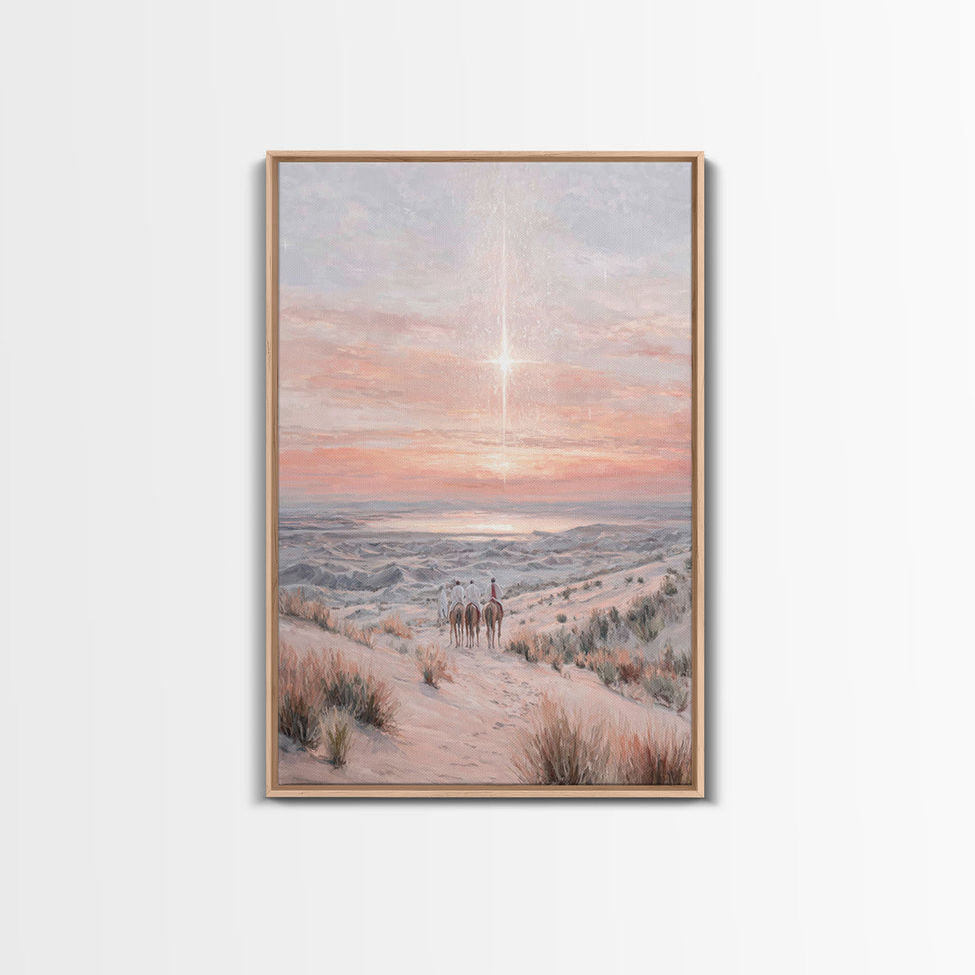 Star Of The East – Framed Canvas Print – Christian Art Canvas – Christmas Art – Christian Wall Art – Christian Christmas Art – Christian De