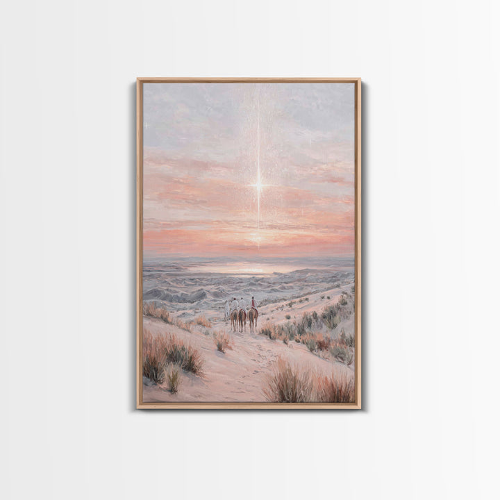 Star Of The East – Framed Canvas Print – Christian Art Canvas – Christmas Art – Christian Wall Art – Christian Christmas Art – Christian De