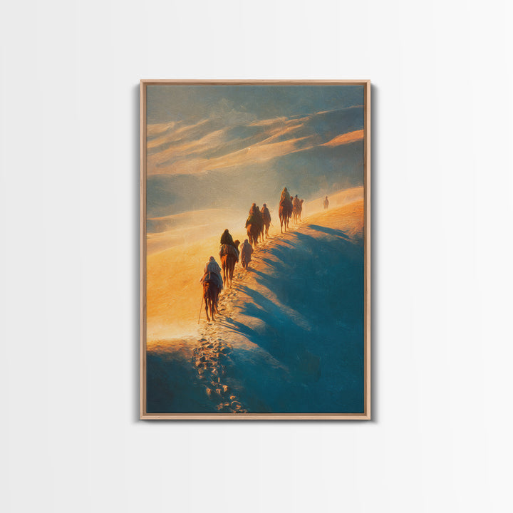 Dawn Of Promise – Framed Canvas Print – Christian Art Print – Christian Wall Art – Christmas Art – Christian Christmas – Modern Christian A
