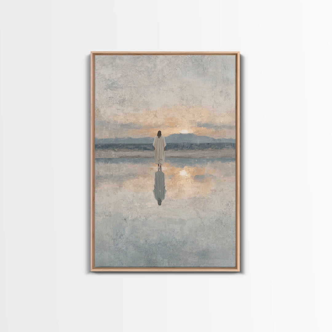 Desert Pilgrims – Framed Canvas Print – Christian Wall Art – Christian Art Canvas – Moody Christian Art – Christmas Art Prints